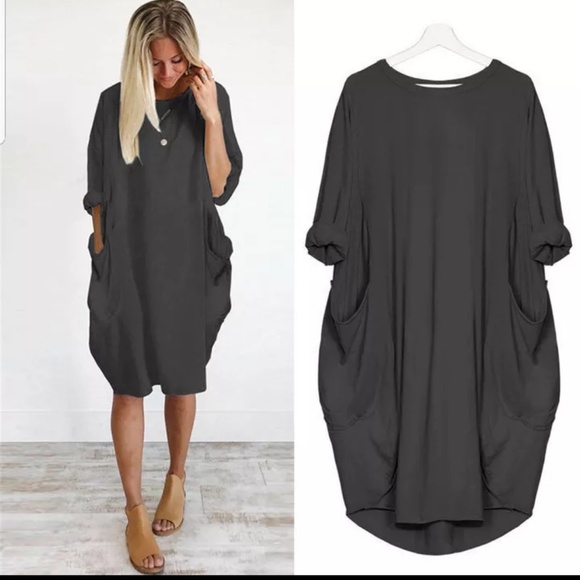 Loose Fitting Dark & Light Gray Over Sized Harem - Picture 3 of 6